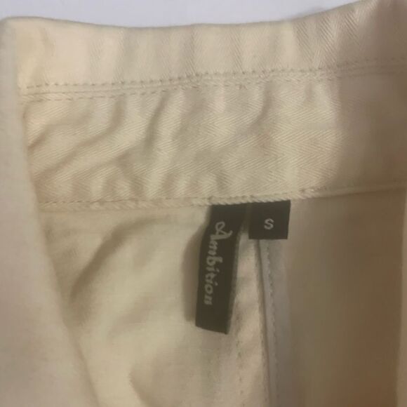 Ladies cream canvas Jacket - Picture 6 of 6